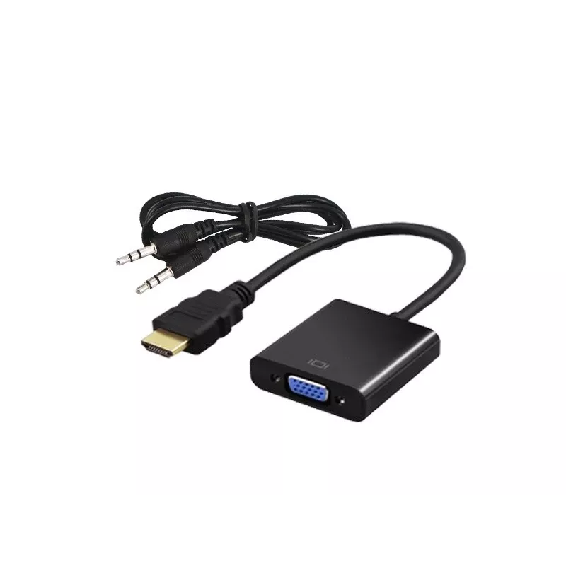 Vaizdo adapteris SAVIO CL-23/B VGA (kištukas) į HDMI Type A (lizdas) 0,5 m, juodas