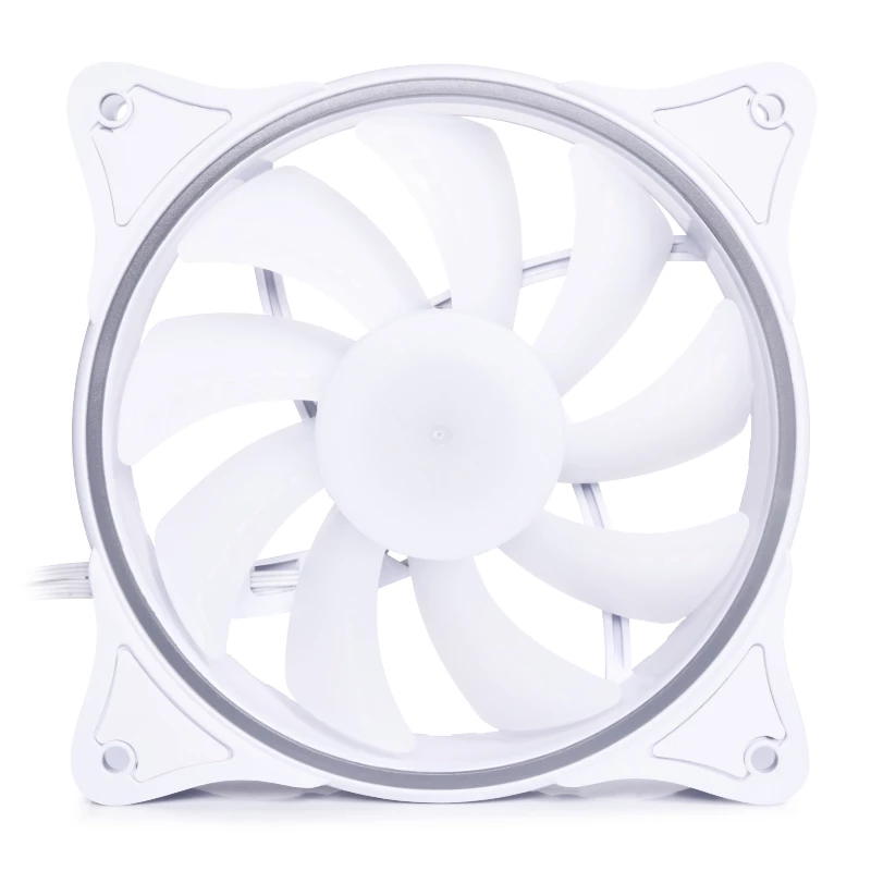Alphacool Rise Aurora 120 mm ARGB korpuso ventiliatorius – balta