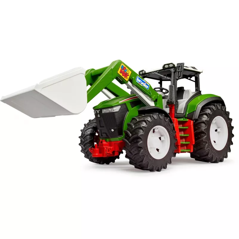 BRUDER traktorius su priekiniu krautuvu modelis BR-03451 – patvarus žaislinis traktorius su judamu krautuvu