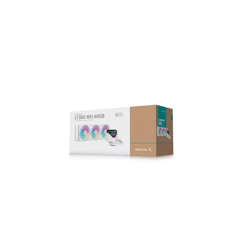 DeepCool LT360 procesoriaus aušintuvas, skystas, 12 cm, baltas, 1 vnt.