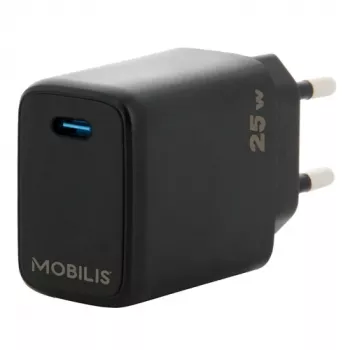 Mobiliojo įrenginio įkroviklis Mobilis 001380 Universalus Juodas Kintamoji srovė Greitas įkrovimas