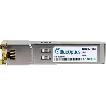 SFP+ siųstuvas-imtuvas BLUEOPTICS FN-TRAN-SFP+GC-T80, suderinamas su BlueOptics SFP+ BO08J78S7 10Gb