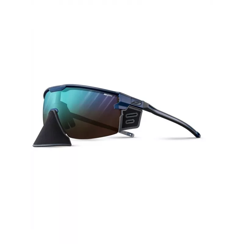 Akiniai nuo saulės Julbo Ultimate Cover – matinis tamsiai mėlynas rėmelis, Reactiv Performance 2-4 lęšis