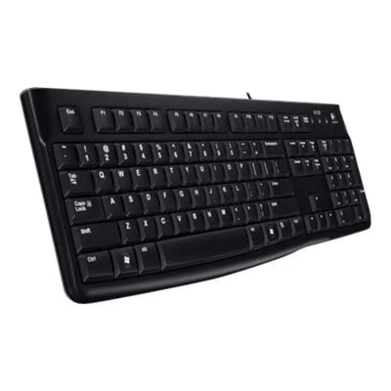Desktop MK120, laidinis, USB, QWERTZ, juodas, pelė į komplektą įeina