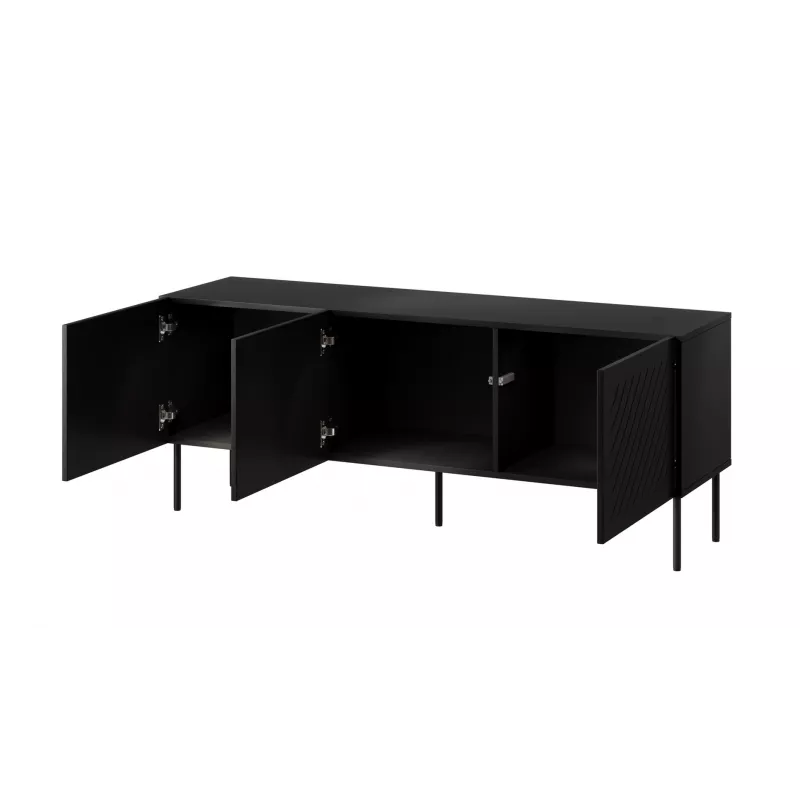 RTV spintelė SIENA 150.5x40x60 juodas matinis
