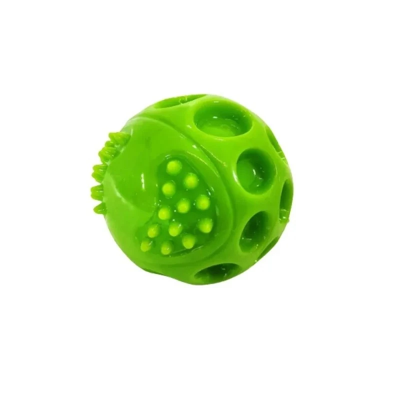 Šunų žaislas Hilton Squeak Ball 6,3 cm — guminis squeaky kamuoliukas, 1 vnt., mėlynas, tinkamas visų veislių šunims
