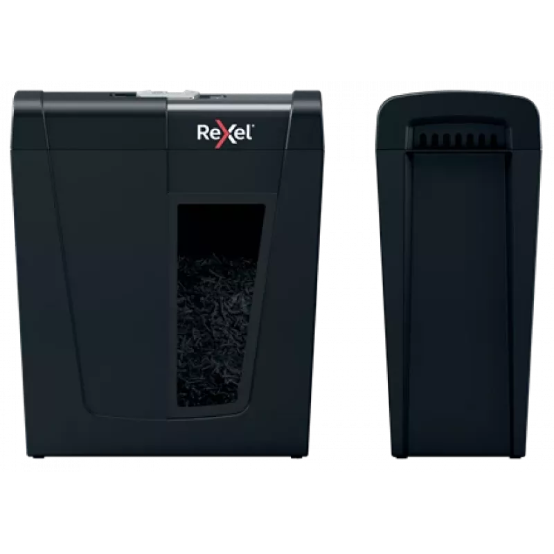 Popieriaus smulkintuvas REXEL Secure X8 — kryžminis pjovimas P-4, 4x40 mm, 8 lapų talpa, 14 l dėžė, juodas