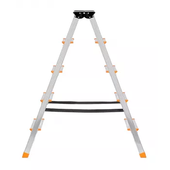Sulankstomos kopėčios Krause 120410, aliuminio, 6 pakopos, plotis 480 mm, maks. aukštis 105 cm