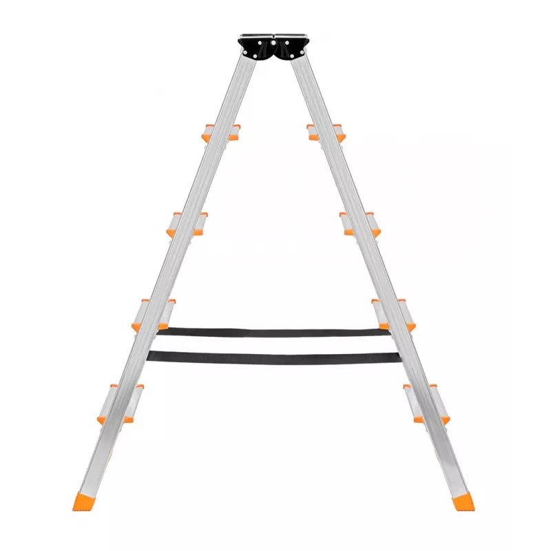 Sulankstomos kopėčios Krause 120410, aliuminio, 6 pakopos, plotis 480 mm, maks. aukštis 105 cm
