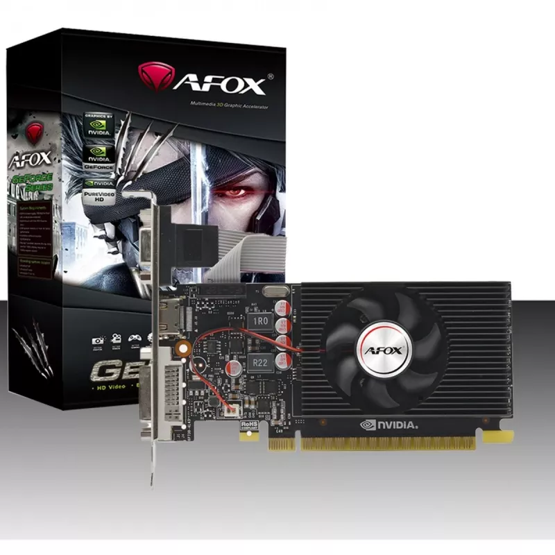 Grafikos plokštė AFOX AF240-1024D3L2 — NVIDIA GeForce GT 240, 1 GB GDDR3, 128 bitų, PCIe 2.0