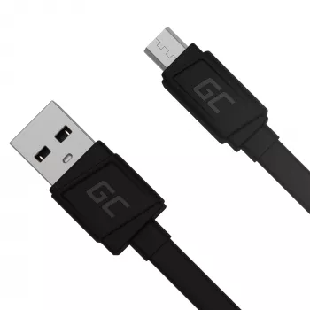 Matte Flat kabelis - USB-A į Micro-USB