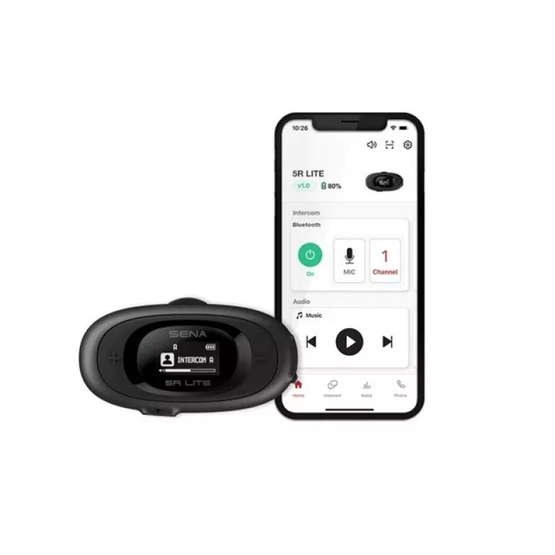 Sena 5RLITE-01D Dual motociklininkų ryšio sistema, Bluetooth 5.1, 700 m, juoda
