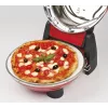 Picų keptuvas G3FERRARI G10032 — 1200W, akmens kepimo paviršius, maks. 400°C, 31 cm pica, mechaninis laikmatis, raudona
