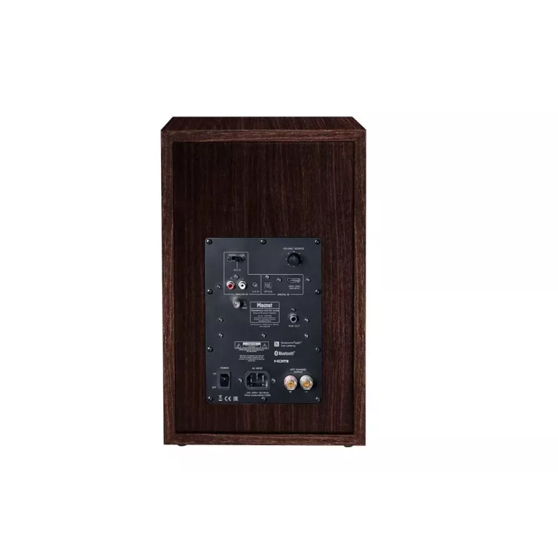 Ant grindų statoma kolonėlė Magnat TRANSPULS 800A, 2 krypčių, laidinė ir belaidė, 2×60 W, Bluetooth 5.0, HDMI, juoda/ruda