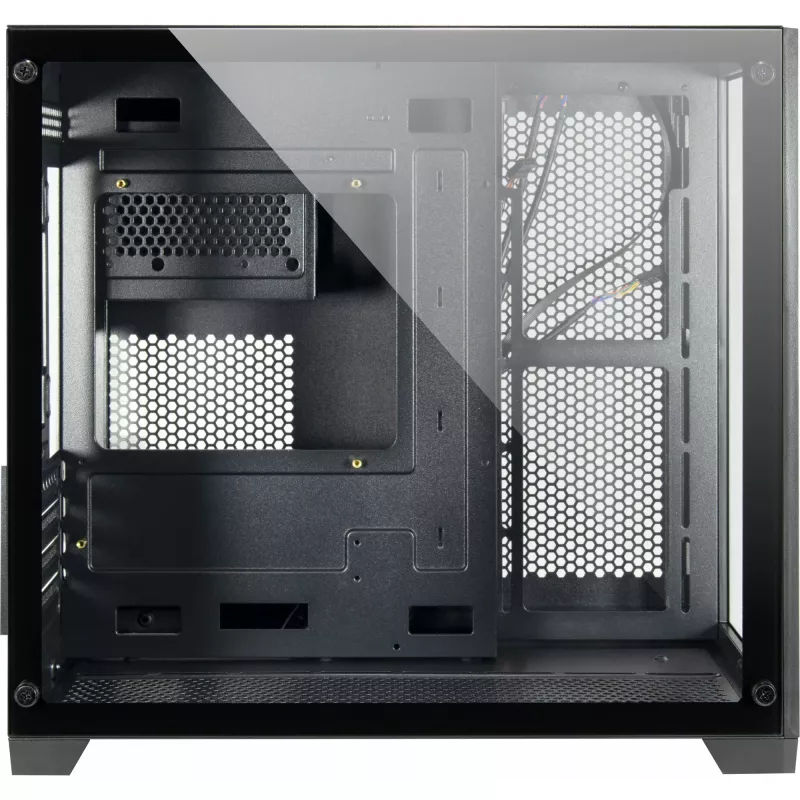 PC korpusas Inter-Tech C-501 Aspect Midi Tower juodas