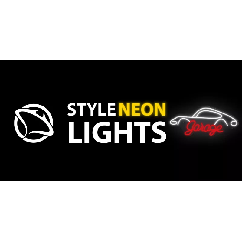Dekoratyvinis neoninis šviestuvas MANTA SNL95WH baltai raudonas — dviejų spalvų neoninio stiliaus apšvietimas