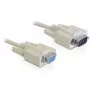 „DeLOCK RS-232“ nuoseklusis laidas 1 m smėlio spalvos DB-9 82984