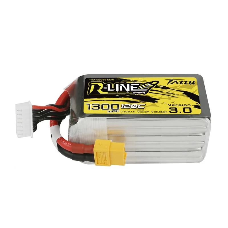 Tattu R-Line Version 3.0 1300mAh 22.2V 120C 6S1P XT60 baterija