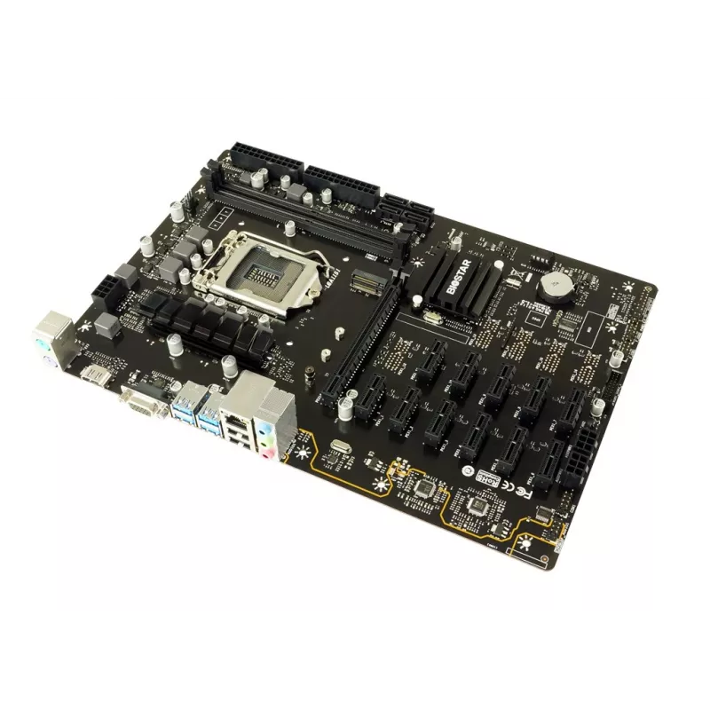 Pagrindinė plokštė BIOSTAR TB360-BTC PRO 2.0 ATX Intel B360, LGA 1151, 2x DIMM DDR4 iki 32GB, 11x PCIe x1 + 1x PCIe x16, M.2, SATA III, USB-A