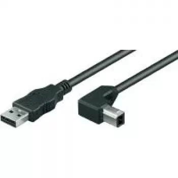 Wentronic Goobay USB 2.0 Hi-Speed kabelis, juodas, 1 m - USB 2.0 kištukas (A tipo) > USB 2.0 kištukas (B tipo) (93017)