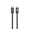 USB-C kabelis Tellur TLL155791, 1 m, 3A, juodas