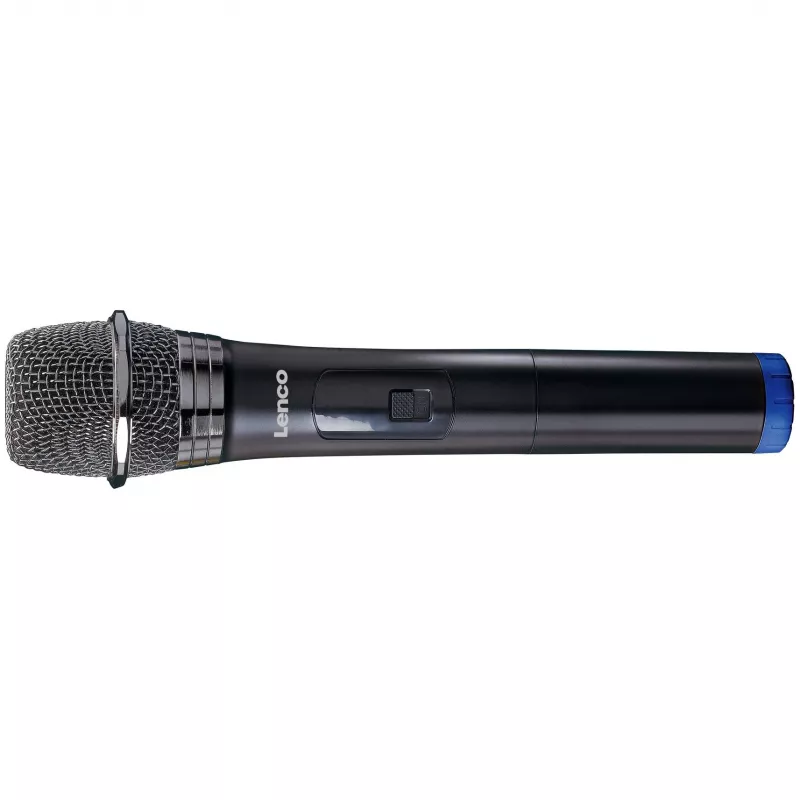 Belaidis scenos mikrofonas Lenco MCW-020BK