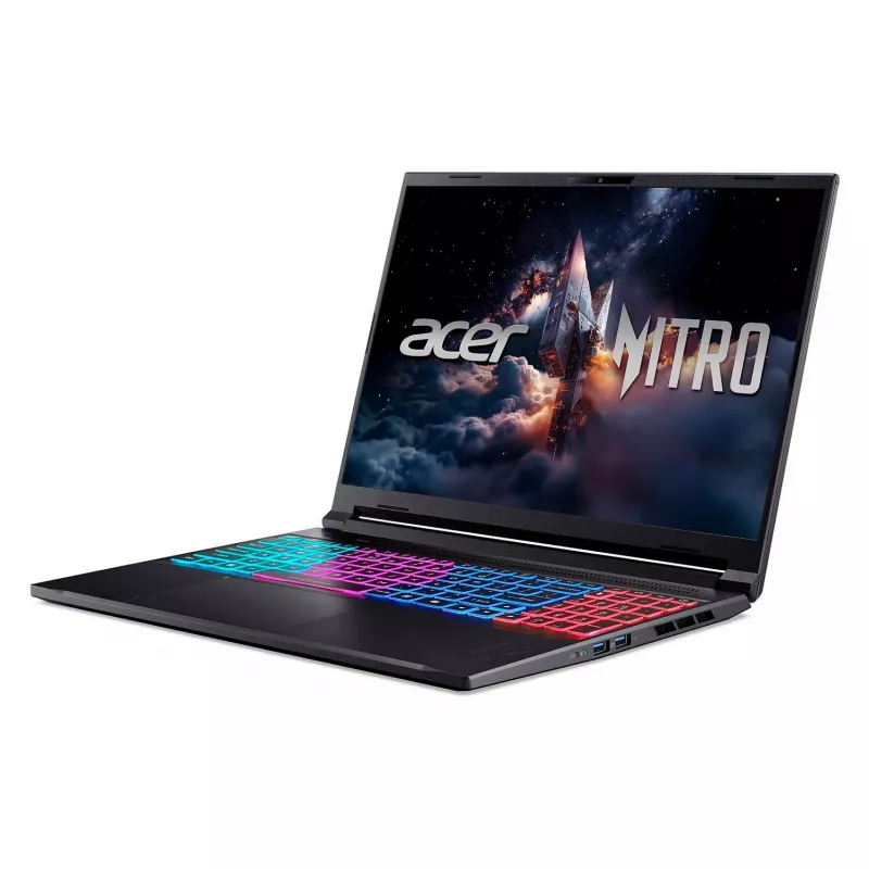 Nešiojamasis kompiuteris Acer Nitro V 16S ANV16S-71-708Y — Intel Core 7 240H, 16 colių WUXGA, 16 GB DDR5, 1 TB SSD, Windows 11 Home, juoda