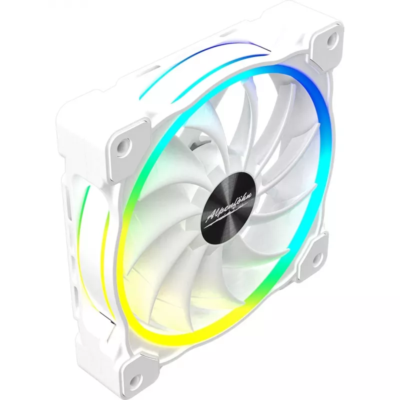 ALPENFÖHN Wing Boost 3 ARGB 120 mm ventiliatorių 3 vnt. rinkinys, baltas