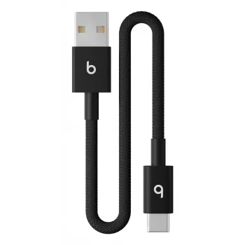 Apple USB-A į USB-C austas trumpas laidas - Bolt Juoda - Laidas - Skaitmeninis/Duomenų