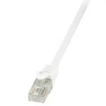 LogiLink CP2111U RJ45 tinklo kabelis, komutacinis kabelis CAT 6 U/UTP 20,00 m baltas su užsegimo apsauga 1