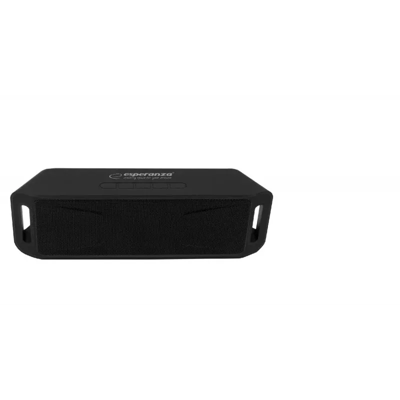 Stereo nešiojamas garsiakalbis ESPERANZA FOLK Juoda — 6 W RMS, Bluetooth, MicroSD, LiPo baterija