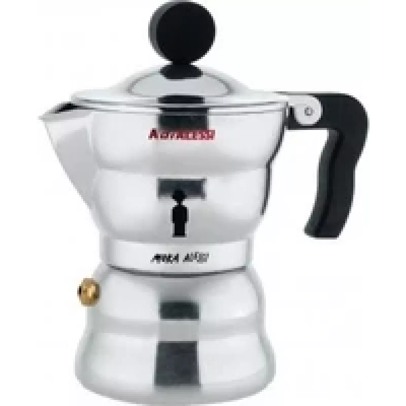 Alessi Moka Stovetop Espresso Maker 1TZ. AAM33/1 (AAM33/1)