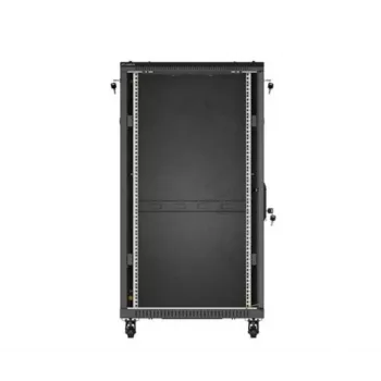 Spintelė stovui LANBERG FF01-6222-12B 22U 600x1200 mm juoda su stiklinėmis priekinėmis ir galinėmis durelėmis