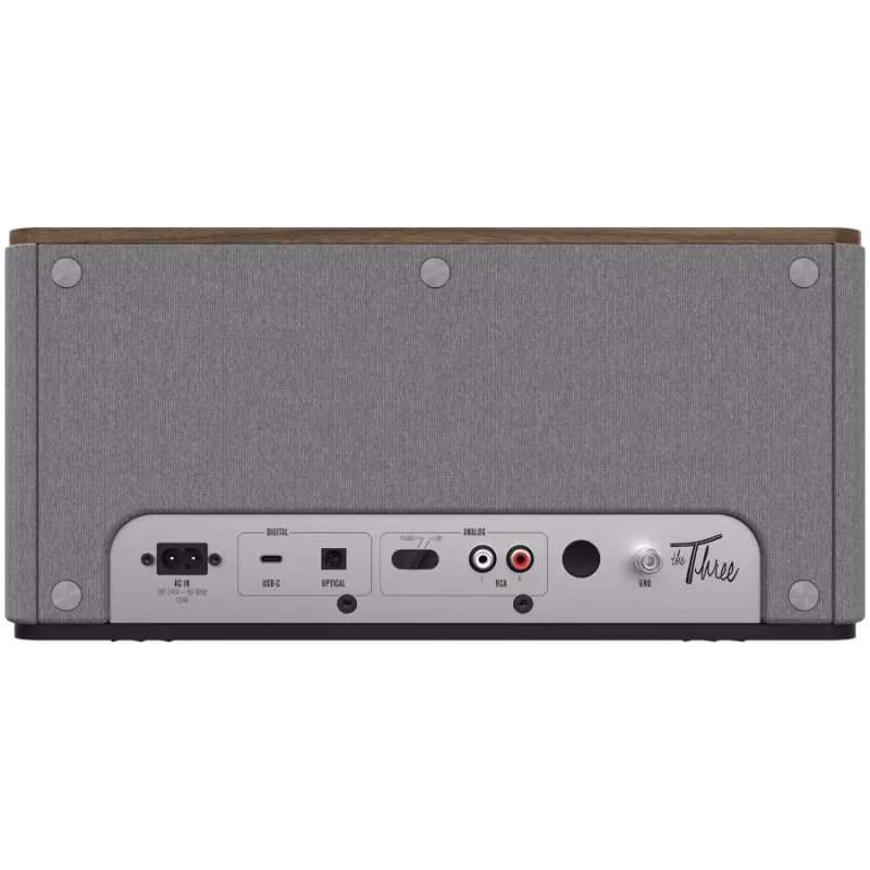 Klipsch the Three Plus Premium Bluetooth Speaker System riešutmedžio USB RCA...