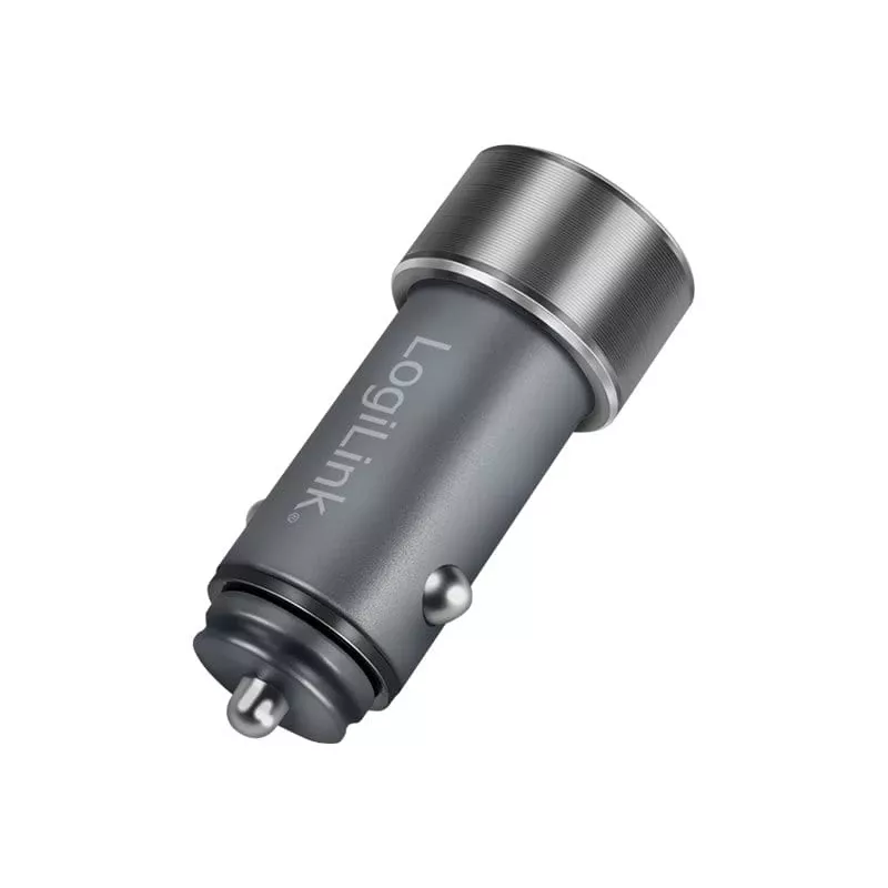 LogiLink automobilinis maitinimo šaltinis - 36 vatai - 3 A - PD 3.0, QC 3.0 - 2 išvesties prievadai (USB, 24 kontaktų USB-C)