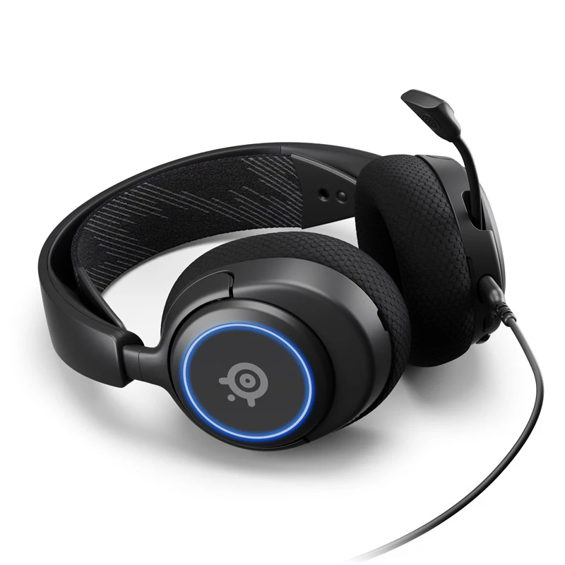 Steelseries Arctis Nova 3 ausinės, laidinės, galvos juostos, žaidimų, USB-C, juodos