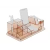 Stalinis Organizatorius DeLOCK 18341 Skaidrus Rudas Plastikas 145x250x85mm