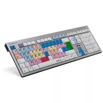 Klaviatūra Logickeyboard Avid Media Composer QWERTZ vokiška Aliuminio
