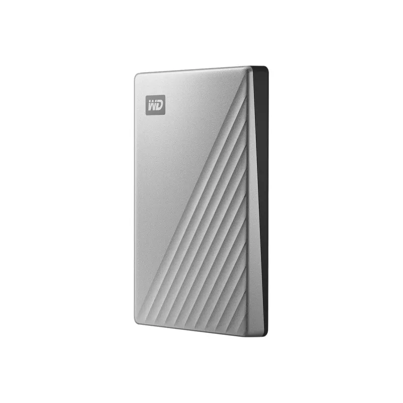 WD My Passport Ultra for Mac WDBKYJ0020BSL - Kietasis diskas - šifruotas - 2 TB - išorinis (nešiojamas) - USB 3.0 (USB-C jungtis) - 256 bitų AES - sidabrinis