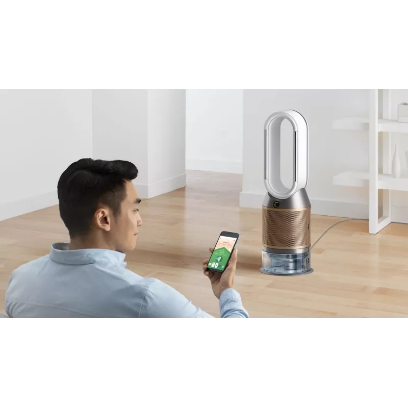 Oro valytuvas Dyson Purifier Humidify + Cool De-Nox 62,4 dB 45 W Auksinis Baltas