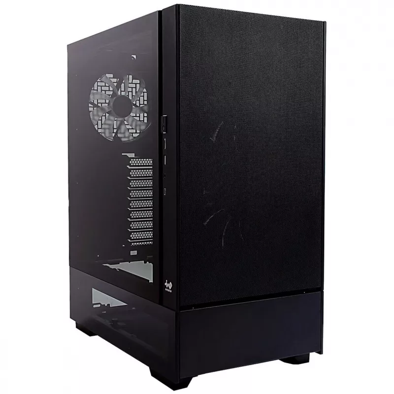 InWin Modfree Base Big-Tower Grūdintas stiklas - juoda