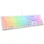 Ducky One 3 RGB klaviatūra, skirta žaidimams, USB, QWERTY, US English, balta
