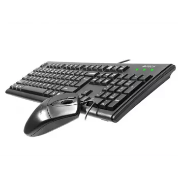 A4Tech Km-72620D - Klaviatūros ir pelės rinkinys - USB - US - Juoda