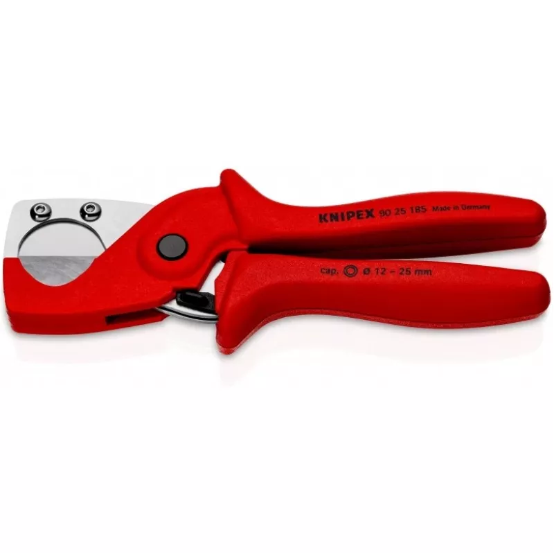 Knipex 90 25 185 - vamzdžių pjaustytuvas - plienas - plastikas - raudona - 1,2 cm - 18,5 cm (90 25 185)