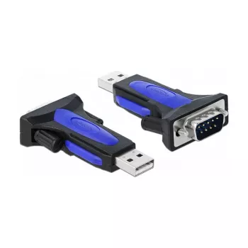 Nuoseklusis kabelis DeLOCK 66280 USB Type-A DB-9 0,8 m Juoda