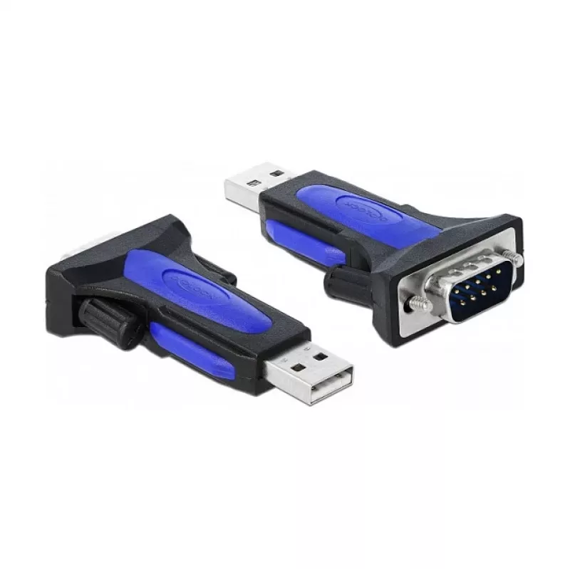 Nuoseklusis kabelis DeLOCK 66280 USB Type-A DB-9 0,8 m Juoda