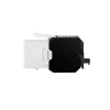 LogiLink NK4066 Keystone modulis, plokščias, juodas baltas RJ-45