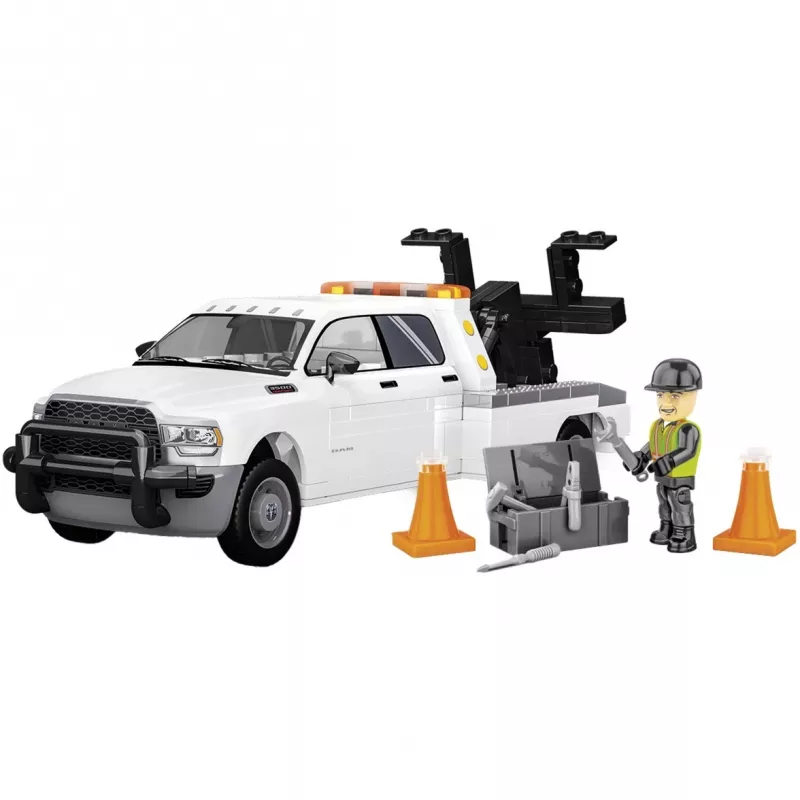 Cobi Wrecker Tow Truck RAM 3500 konstrukcinis žaislas COBI-24611, plytelių rinkinys