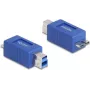 DeLOCK 67215 kabelio jungčių adapteris USB B tipo – USB Micro-B, mėlynas