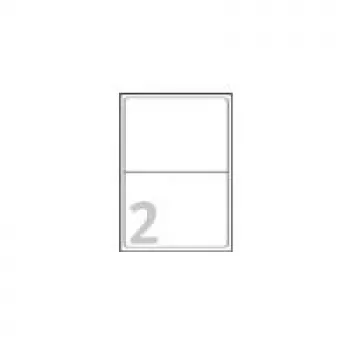 Avery - adresų etiketės - Baltos - 199,6 x 143,5 mm - 200 etiketės (-ių) (100 lapų x 2) (L7168-100)